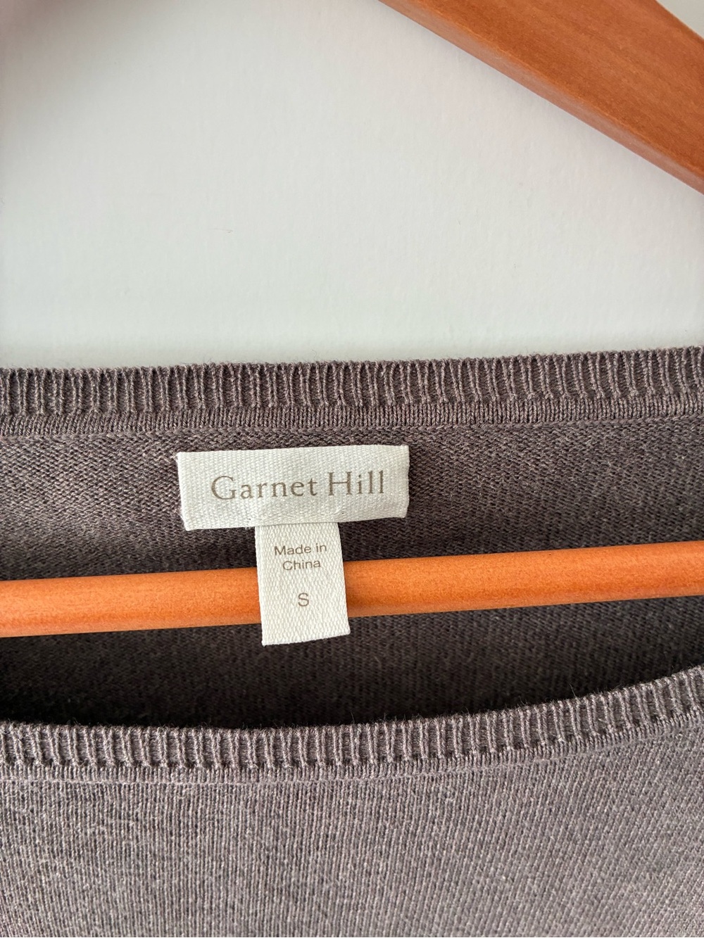 Garnet Hill Silk/Cotton Brown Oversized Sweater Size Small - Picture 2 of 9